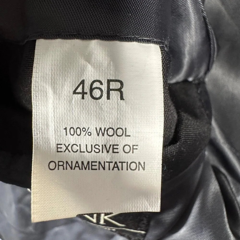 Jos A Bank Suit Blazer Mens 46R Gray   100% Wool 2-Button Single Vent Sport Coat